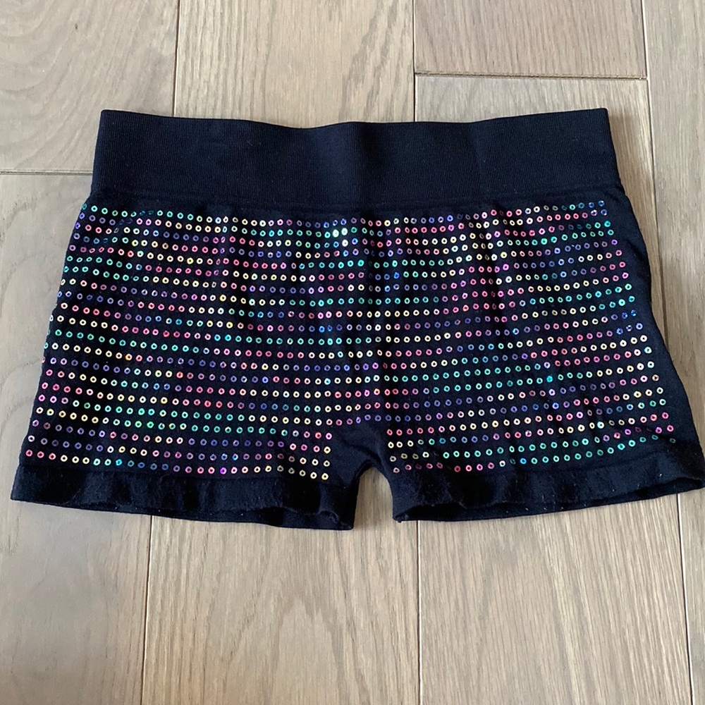 Kurve dance shorts/booty shorts, sequined, one size